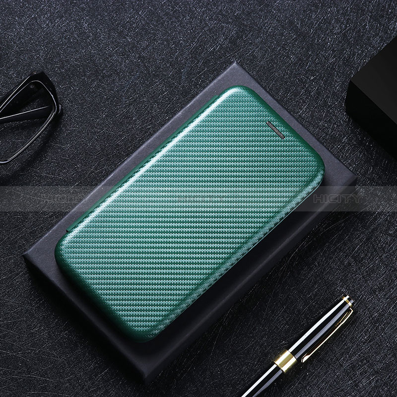 Coque Portefeuille Livre Cuir Etui Clapet L02Z pour Sony Xperia Ace II Vert Plus