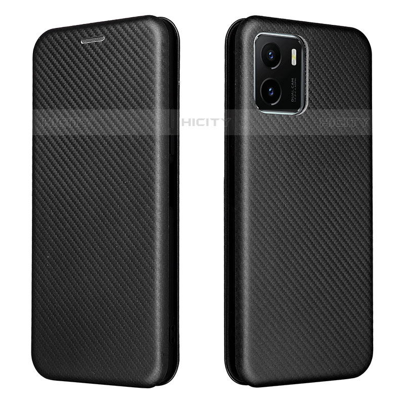 Coque Portefeuille Livre Cuir Etui Clapet L02Z pour Vivo iQOO U5x Noir Plus