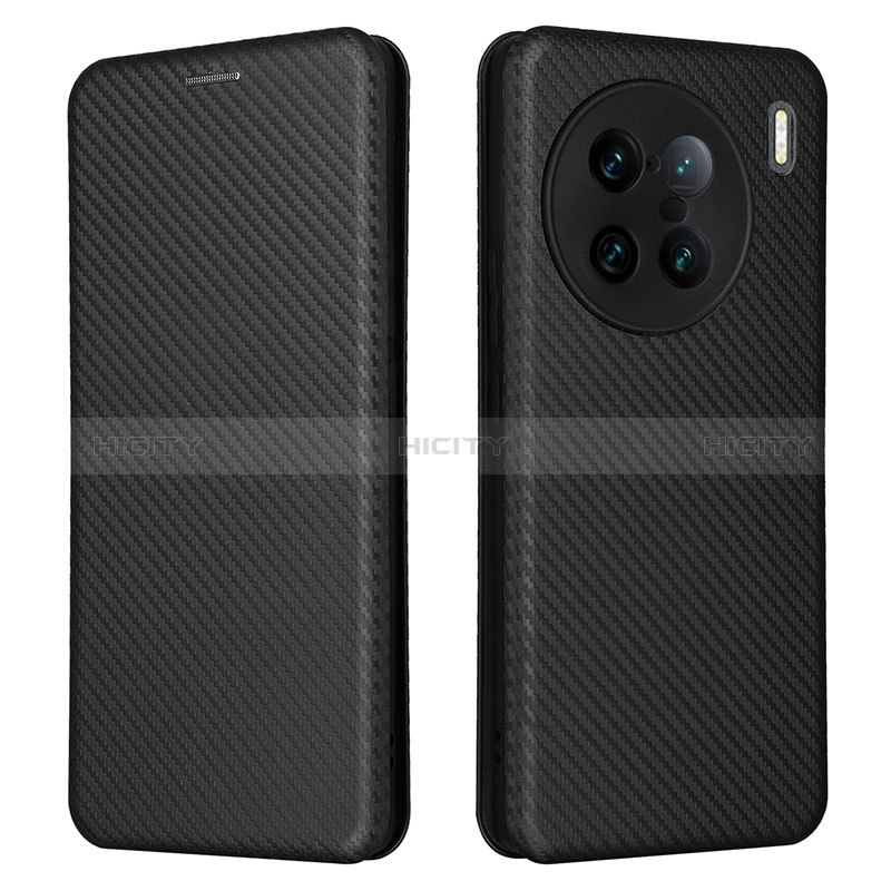 Coque Portefeuille Livre Cuir Etui Clapet L02Z pour Vivo X90 Pro+ Plus 5G Noir Plus