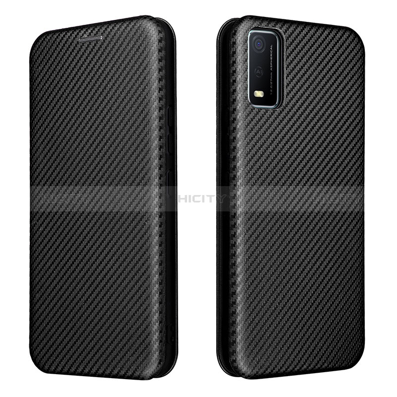 Coque Portefeuille Livre Cuir Etui Clapet L02Z pour Vivo Y3s (2021) Noir Plus