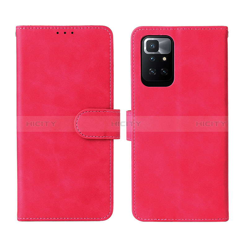 Coque Portefeuille Livre Cuir Etui Clapet L02Z pour Xiaomi Redmi 10 (2022) Or Rose Plus