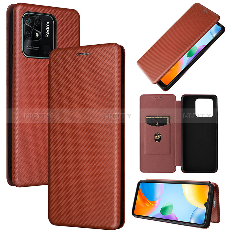 Coque Portefeuille Livre Cuir Etui Clapet L02Z pour Xiaomi Redmi 10 India Plus