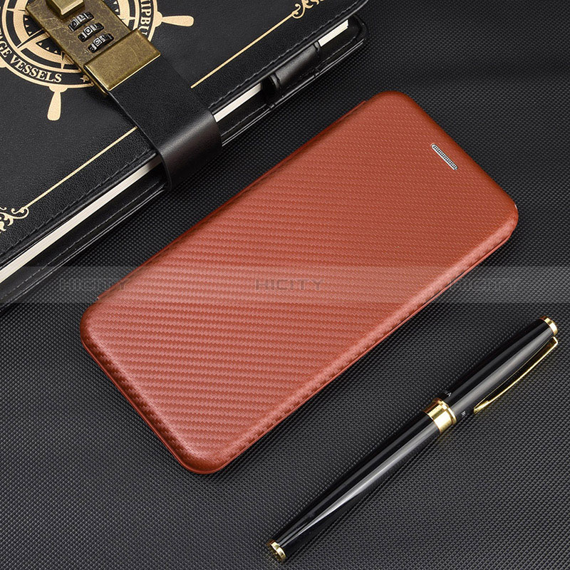 Coque Portefeuille Livre Cuir Etui Clapet L02Z pour Xiaomi Redmi 9 Prime India Marron Plus