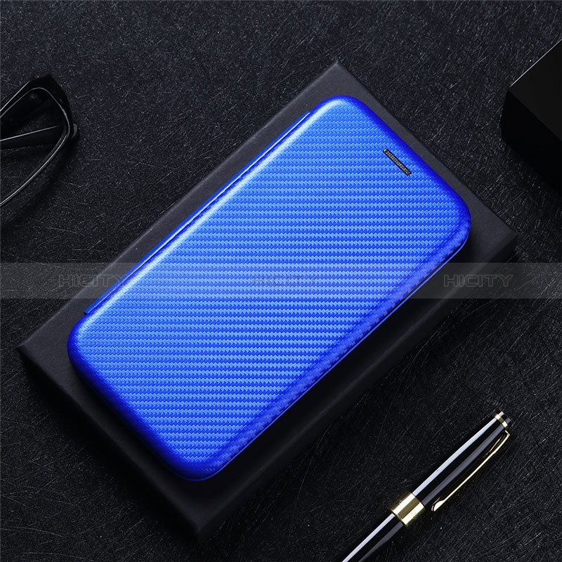 Coque Portefeuille Livre Cuir Etui Clapet L02Z pour Xiaomi Redmi K40S 5G Bleu Plus