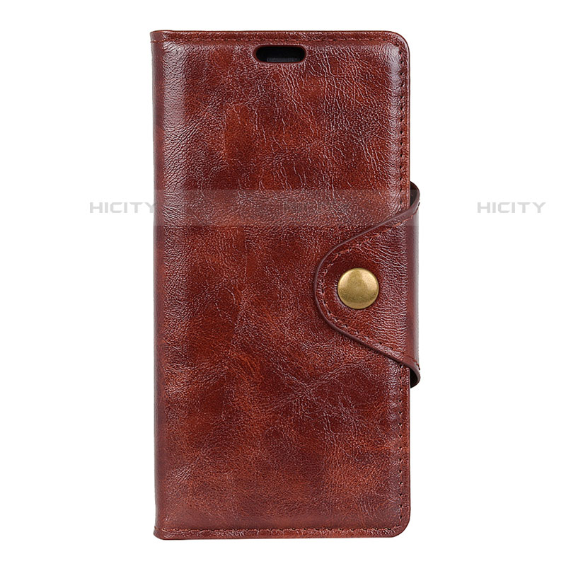 Coque Portefeuille Livre Cuir Etui Clapet L03 pour HTC Desire 12S Marron Plus