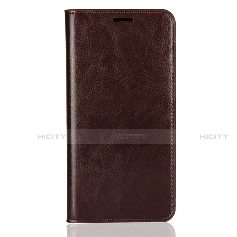 Coque Portefeuille Livre Cuir Etui Clapet L03 pour Huawei Enjoy 8 Plus Marron Plus