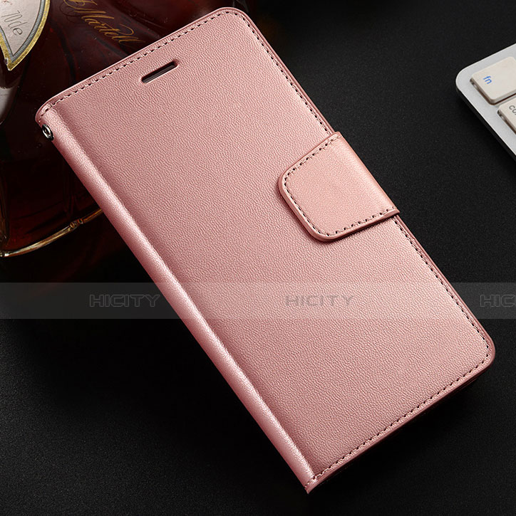 Coque Portefeuille Livre Cuir Etui Clapet L03 pour Huawei Honor 8X Or Rose Plus