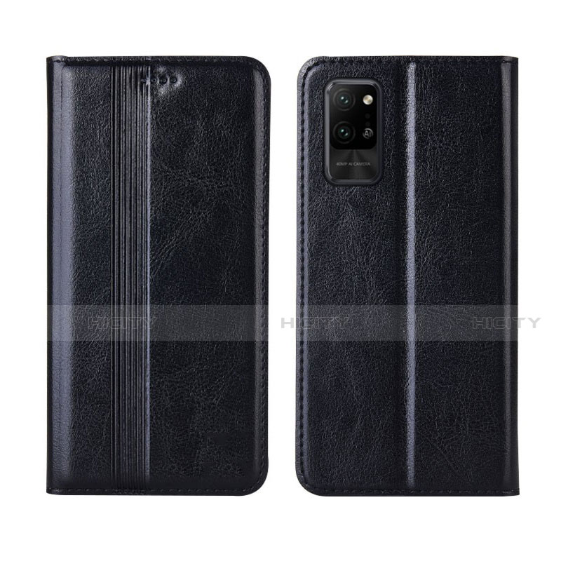 Coque Portefeuille Livre Cuir Etui Clapet L03 pour Huawei Honor Play4 Pro 5G Noir Plus