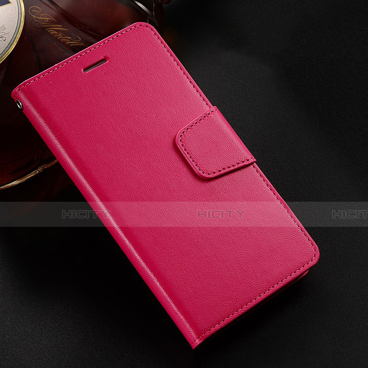 Coque Portefeuille Livre Cuir Etui Clapet L03 pour Huawei Honor V10 Lite Rouge Plus