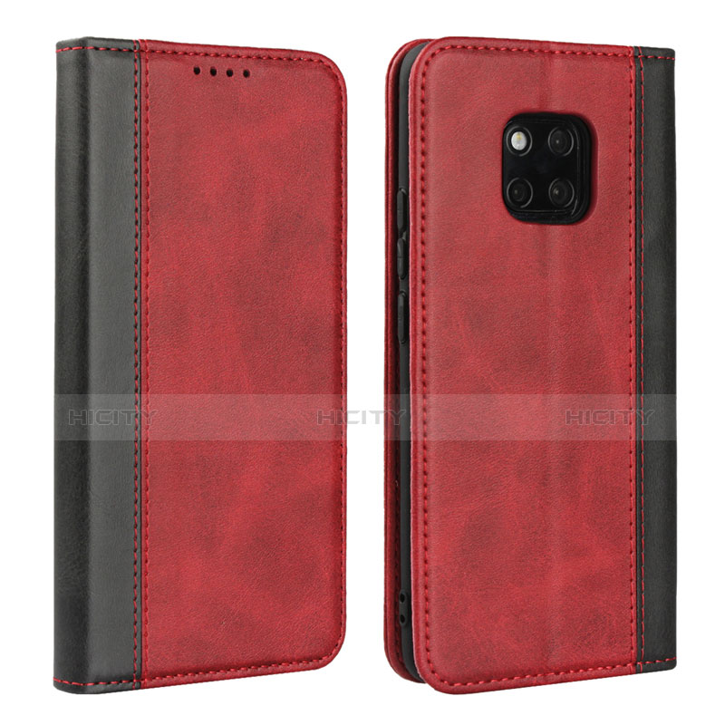 Coque Portefeuille Livre Cuir Etui Clapet L03 pour Huawei Mate 20 Pro Rouge Plus