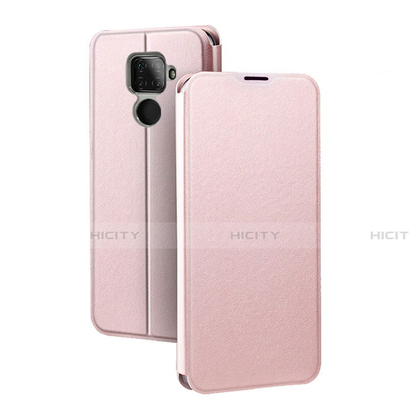 Coque Portefeuille Livre Cuir Etui Clapet L03 pour Huawei Mate 30 Lite Or Rose Plus