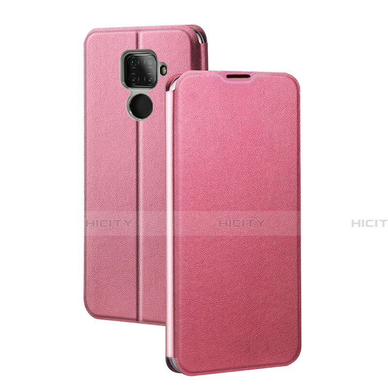 Coque Portefeuille Livre Cuir Etui Clapet L03 pour Huawei Mate 30 Lite Rose Plus