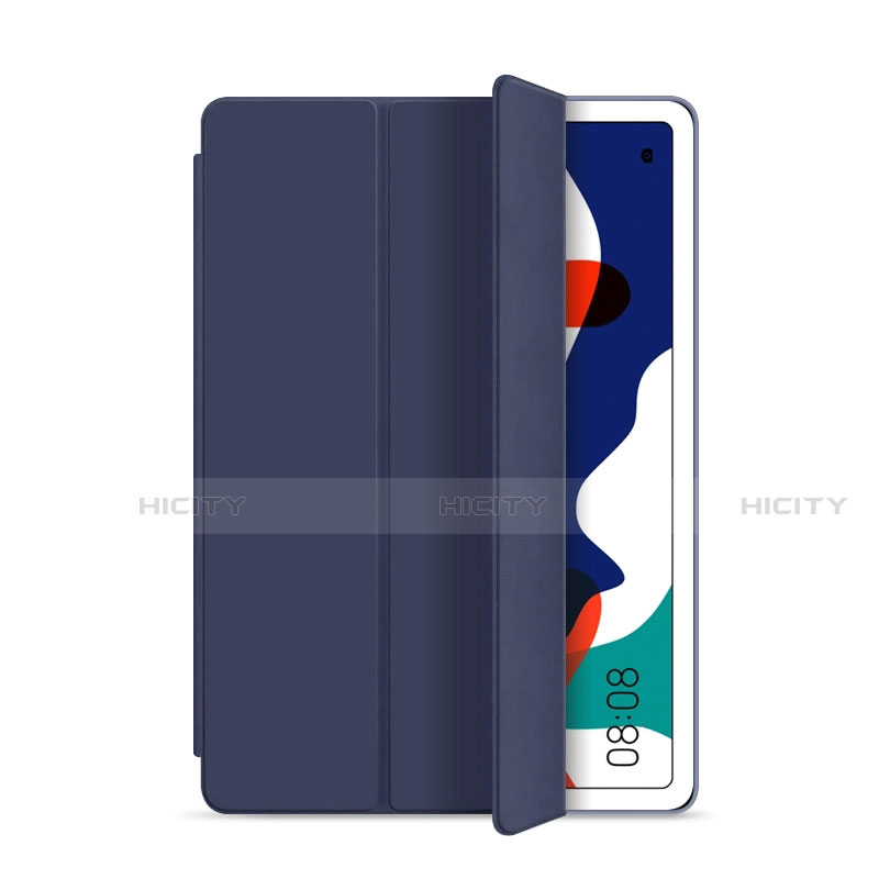 Coque Portefeuille Livre Cuir Etui Clapet L03 pour Huawei MatePad 5G 10.4 Bleu Plus