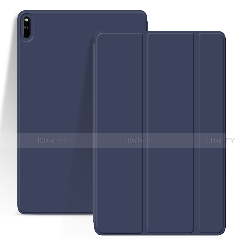 Coque Portefeuille Livre Cuir Etui Clapet L03 pour Huawei MatePad Pro Bleu Plus