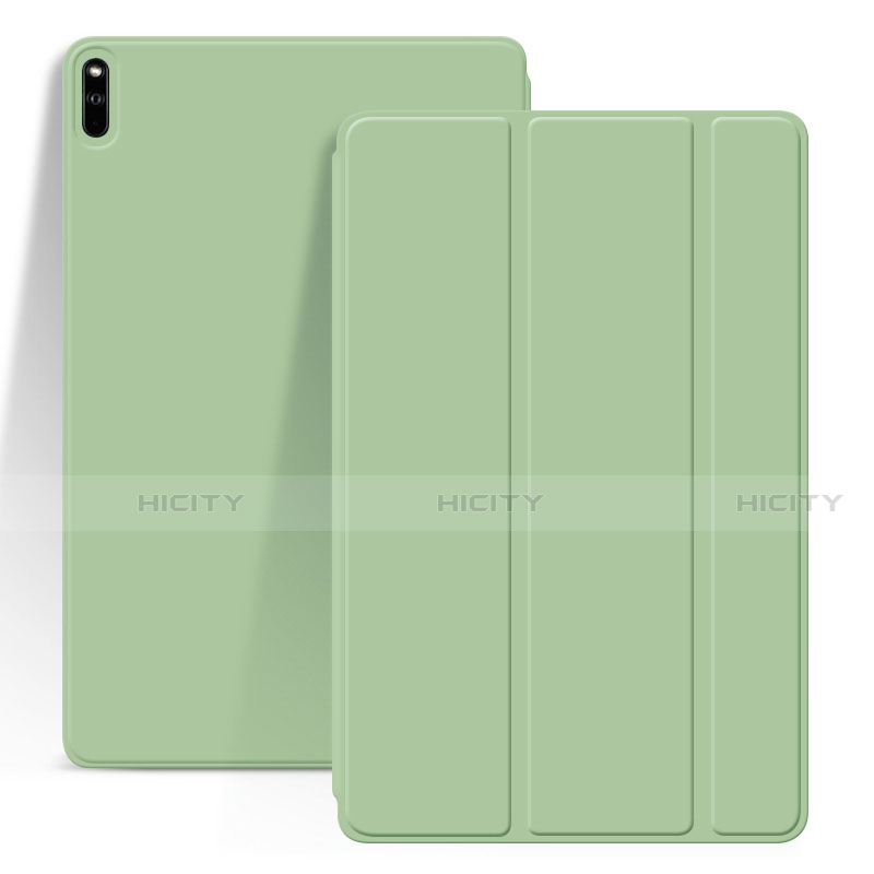 Coque Portefeuille Livre Cuir Etui Clapet L03 pour Huawei MatePad Pro Pastel Vert Plus