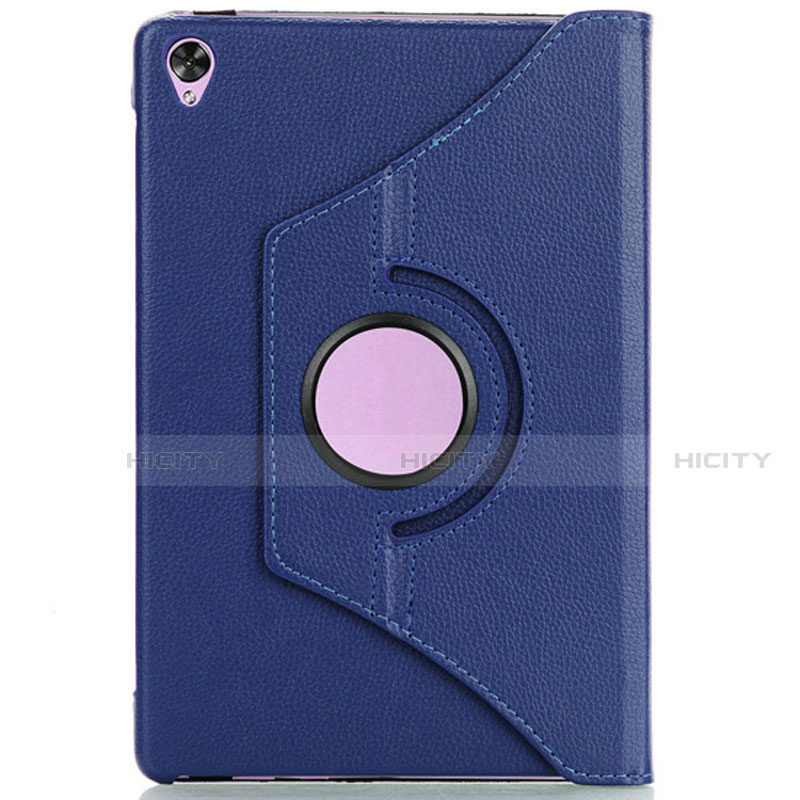 Coque Portefeuille Livre Cuir Etui Clapet L03 pour Huawei MediaPad M6 8.4 Bleu Plus