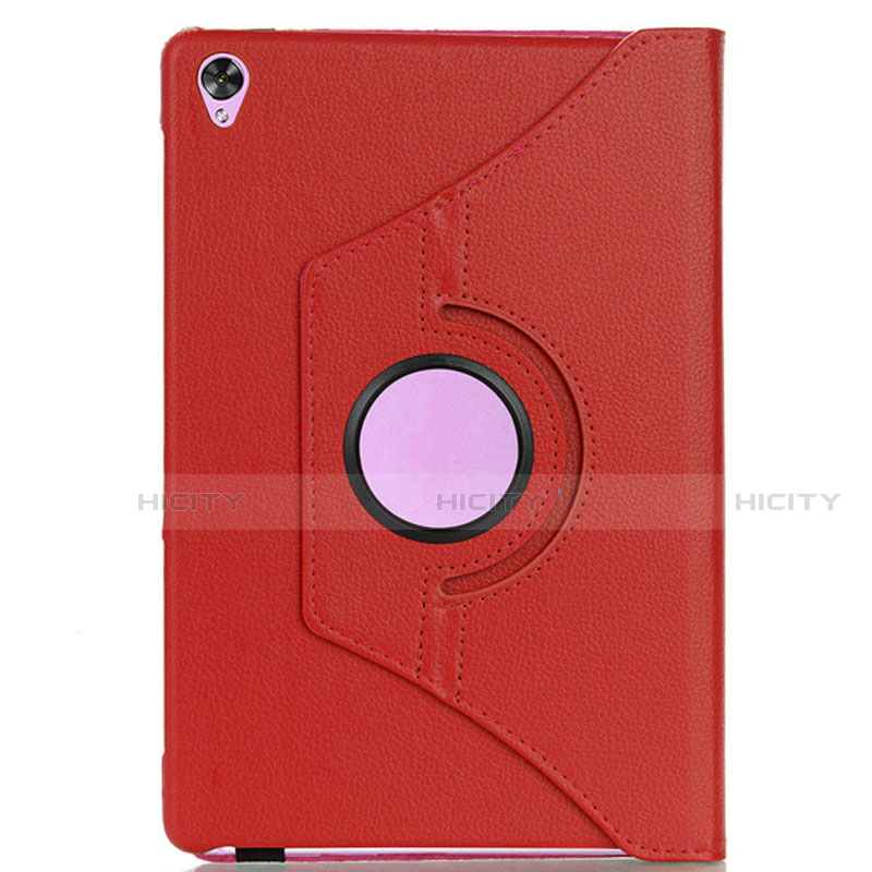 Coque Portefeuille Livre Cuir Etui Clapet L03 pour Huawei MediaPad M6 8.4 Rouge Plus