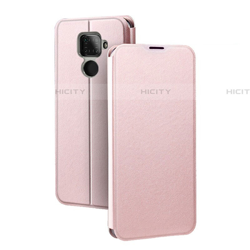 Coque Portefeuille Livre Cuir Etui Clapet L03 pour Huawei Nova 5i Pro Or Rose Plus