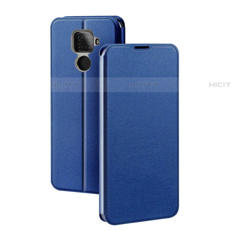 Coque Portefeuille Livre Cuir Etui Clapet L03 pour Huawei Nova 5z Bleu Plus