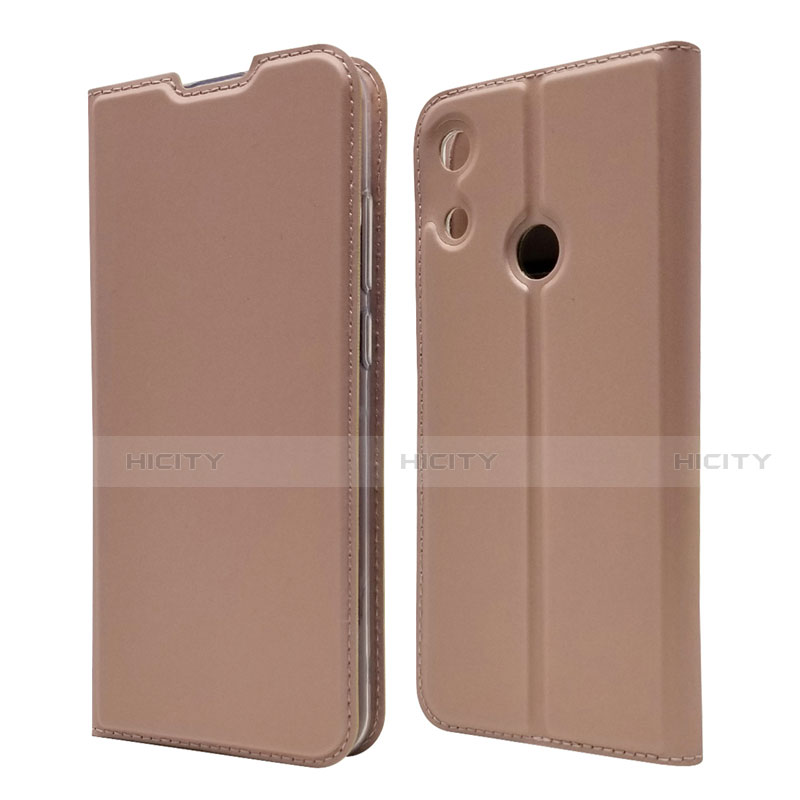 Coque Portefeuille Livre Cuir Etui Clapet L03 pour Huawei Y6 (2019) Or Rose Plus