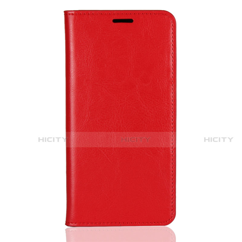 Coque Portefeuille Livre Cuir Etui Clapet L03 pour Huawei Y9 (2018) Rouge Plus