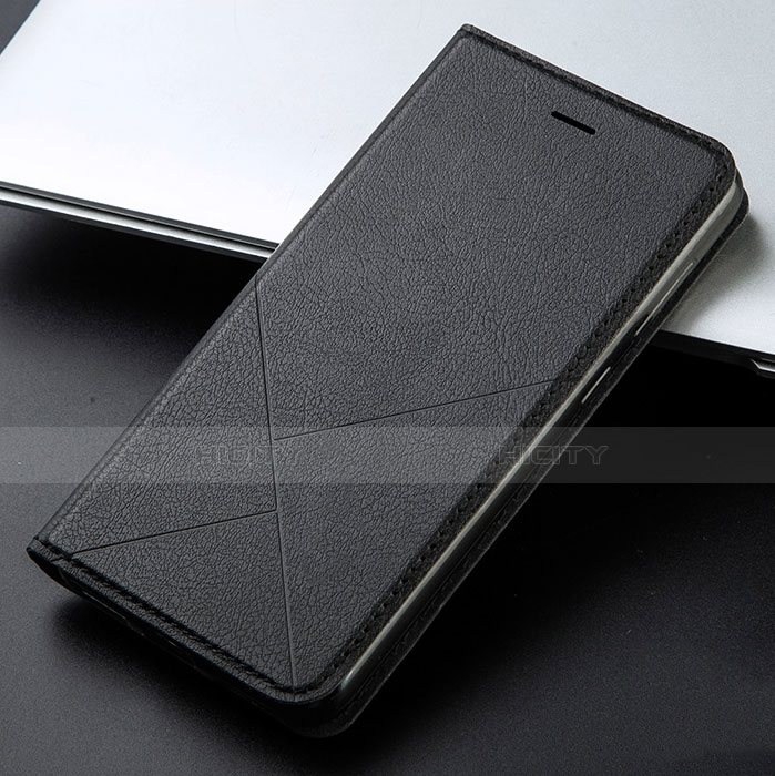 Coque Portefeuille Livre Cuir Etui Clapet L03 pour Huawei Y9 Prime (2019) Noir Plus