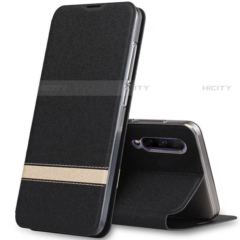 Coque Portefeuille Livre Cuir Etui Clapet L03 pour Huawei Y9s Noir Plus