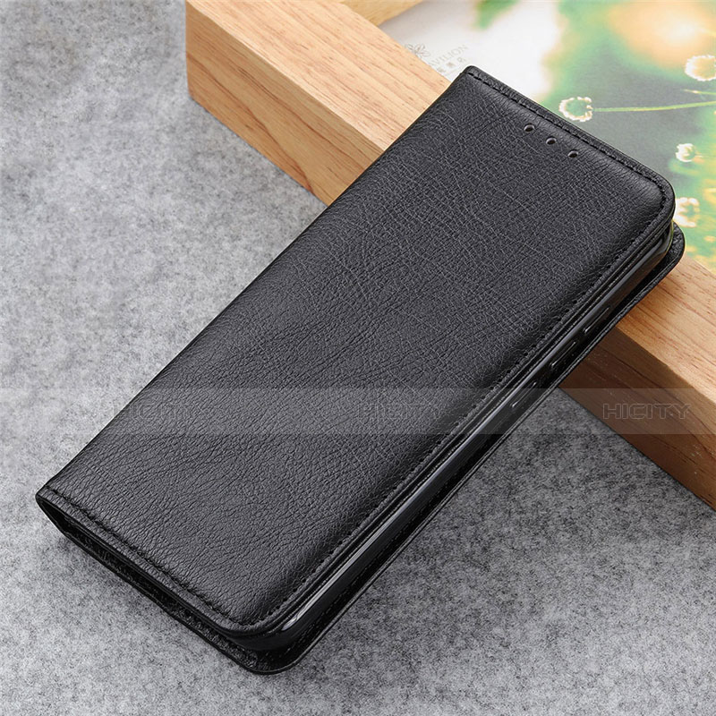 Coque Portefeuille Livre Cuir Etui Clapet L03 pour LG K52 Noir Plus