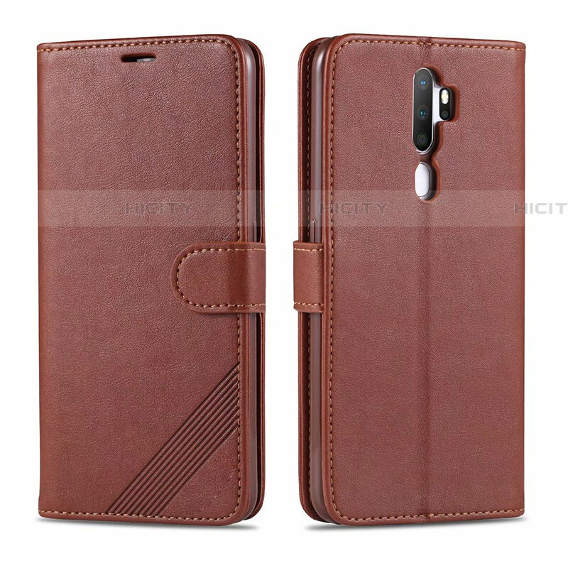 Coque Portefeuille Livre Cuir Etui Clapet L03 pour Oppo A11 Marron Plus