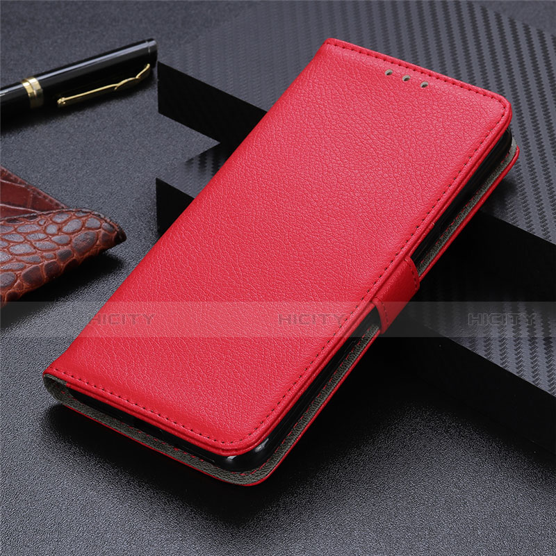 Coque Portefeuille Livre Cuir Etui Clapet L03 pour Oppo A32 Rouge Plus