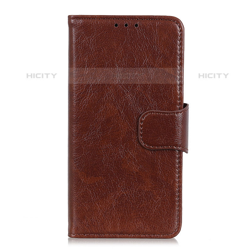 Coque Portefeuille Livre Cuir Etui Clapet L03 pour Oppo A35 Marron Plus