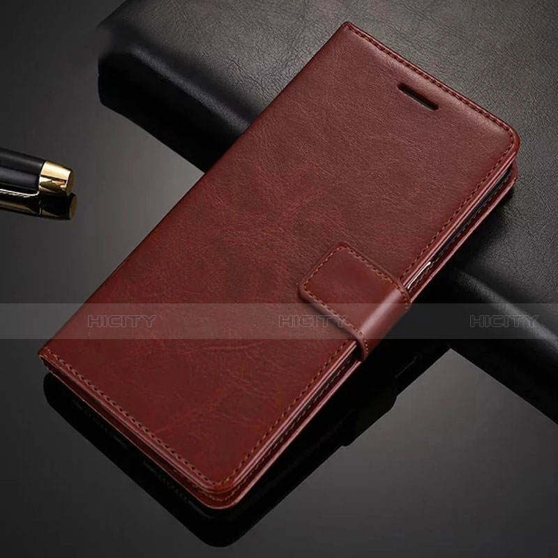 Coque Portefeuille Livre Cuir Etui Clapet L03 pour Oppo A52 Marron Plus