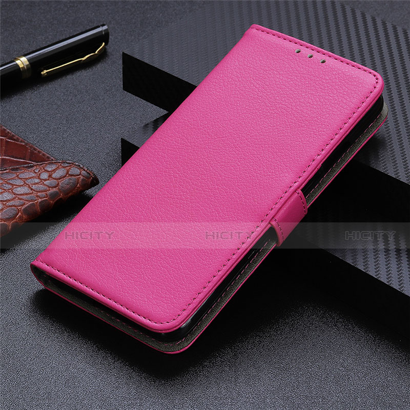 Coque Portefeuille Livre Cuir Etui Clapet L03 pour Oppo A53 Rose Rouge Plus