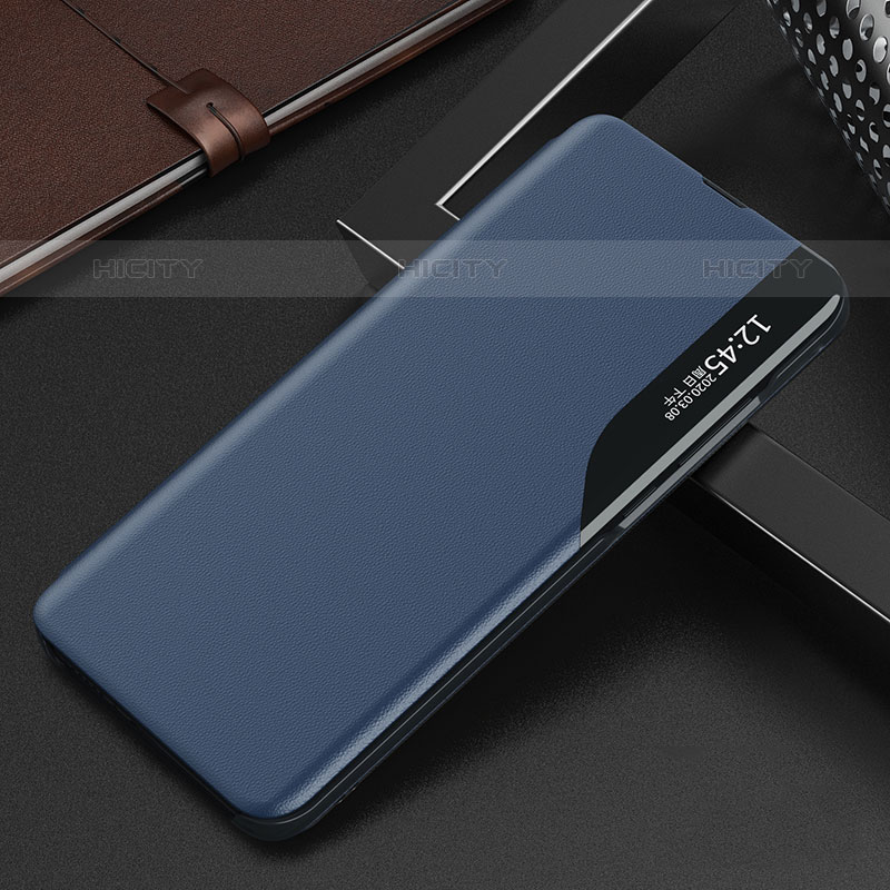 Coque Portefeuille Livre Cuir Etui Clapet L03 pour Oppo Find X5 Pro 5G Bleu Plus