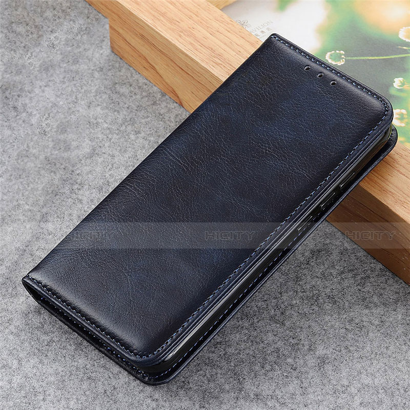 Coque Portefeuille Livre Cuir Etui Clapet L03 pour Oppo Reno5 Pro+ Plus 5G Bleu Plus