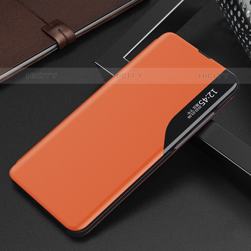 Coque Portefeuille Livre Cuir Etui Clapet L03 pour Oppo Reno8 Pro 5G Orange Plus