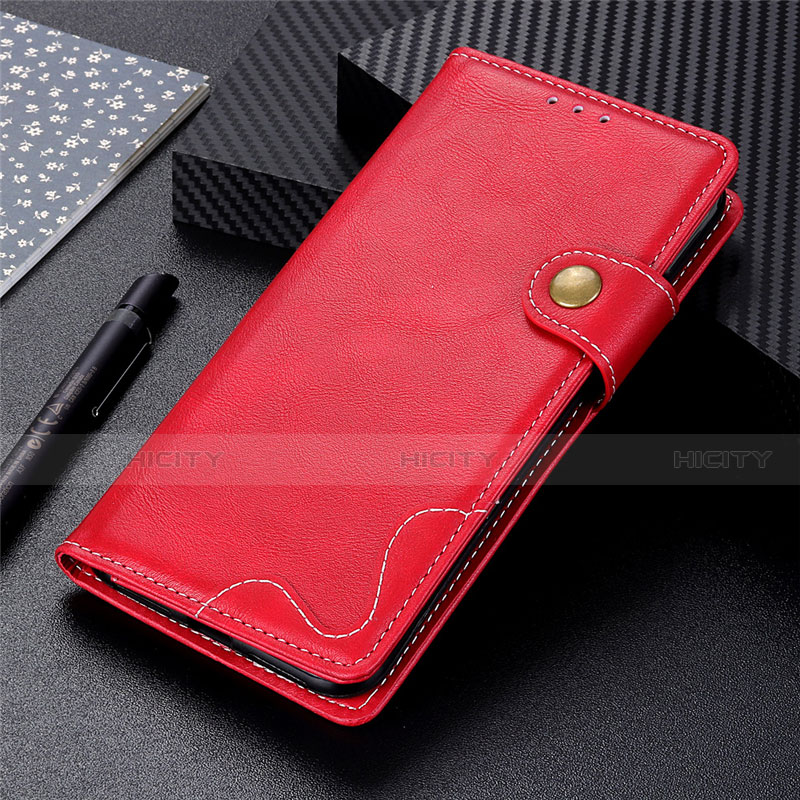 Coque Portefeuille Livre Cuir Etui Clapet L03 pour Realme Narzo 30 Pro 5G Rouge Plus