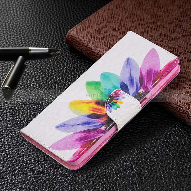 Coque Portefeuille Livre Cuir Etui Clapet L03 pour Samsung Galaxy A12 Nacho Colorful Plus