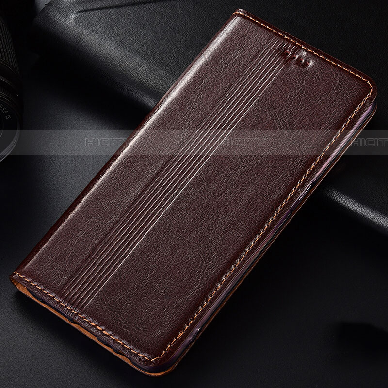 Coque Portefeuille Livre Cuir Etui Clapet L03 pour Samsung Galaxy Note 10 Lite Marron Plus