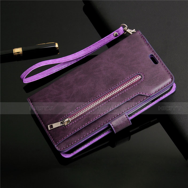 Coque Portefeuille Livre Cuir Etui Clapet L03 pour Samsung Galaxy S20 5G Violet Plus