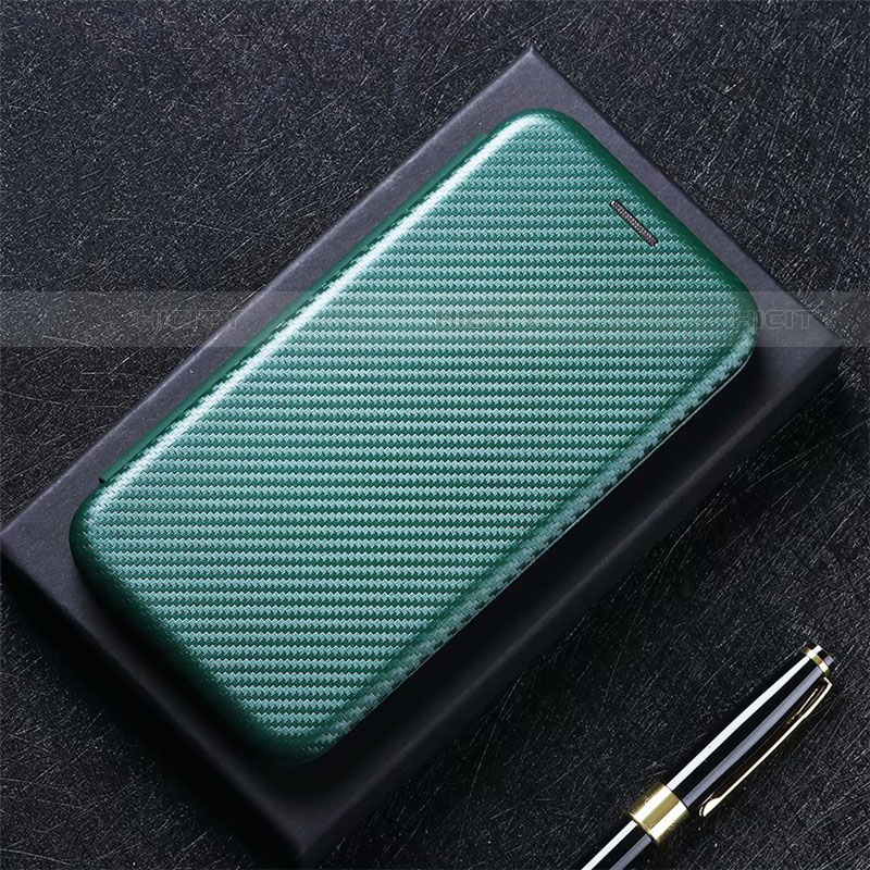 Coque Portefeuille Livre Cuir Etui Clapet L03 pour Samsung Galaxy S20 FE (2022) 5G Vert Plus