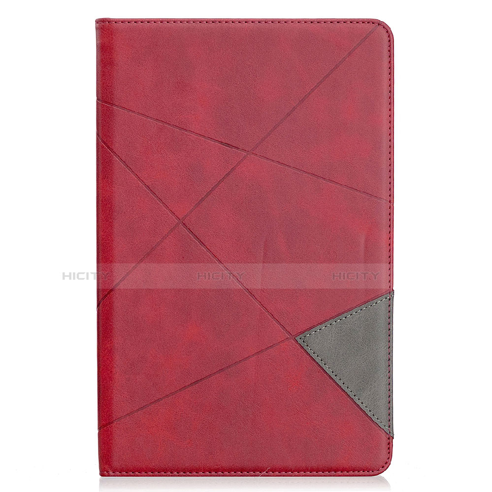 Coque Portefeuille Livre Cuir Etui Clapet L03 pour Samsung Galaxy Tab S6 Lite 10.4 SM-P610 Rouge Plus