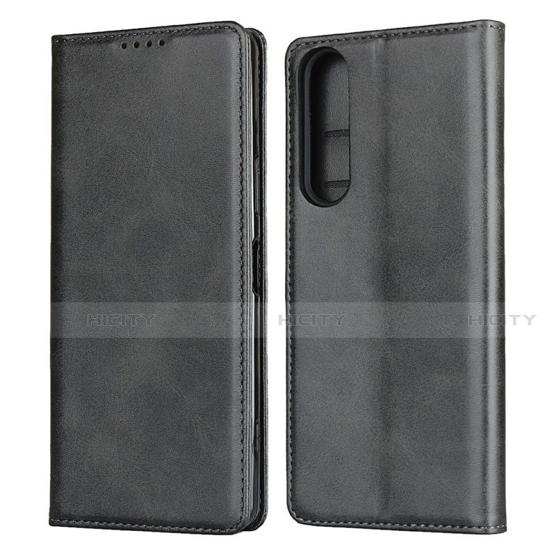 Coque Portefeuille Livre Cuir Etui Clapet L03 pour Sony Xperia 1 II Noir Plus