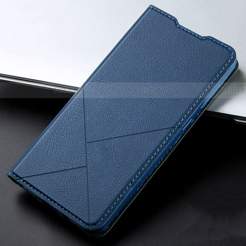 Coque Portefeuille Livre Cuir Etui Clapet L03 pour Vivo X50 Lite Bleu Plus