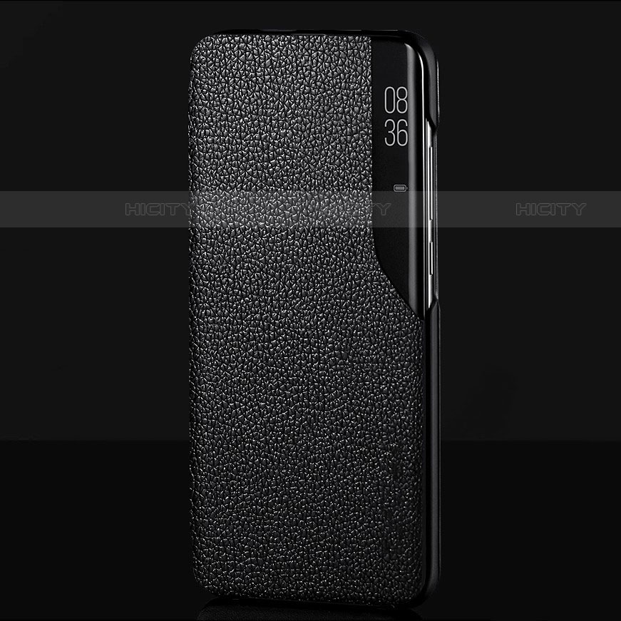 Coque Portefeuille Livre Cuir Etui Clapet L03 pour Xiaomi Mi 10 Noir Plus