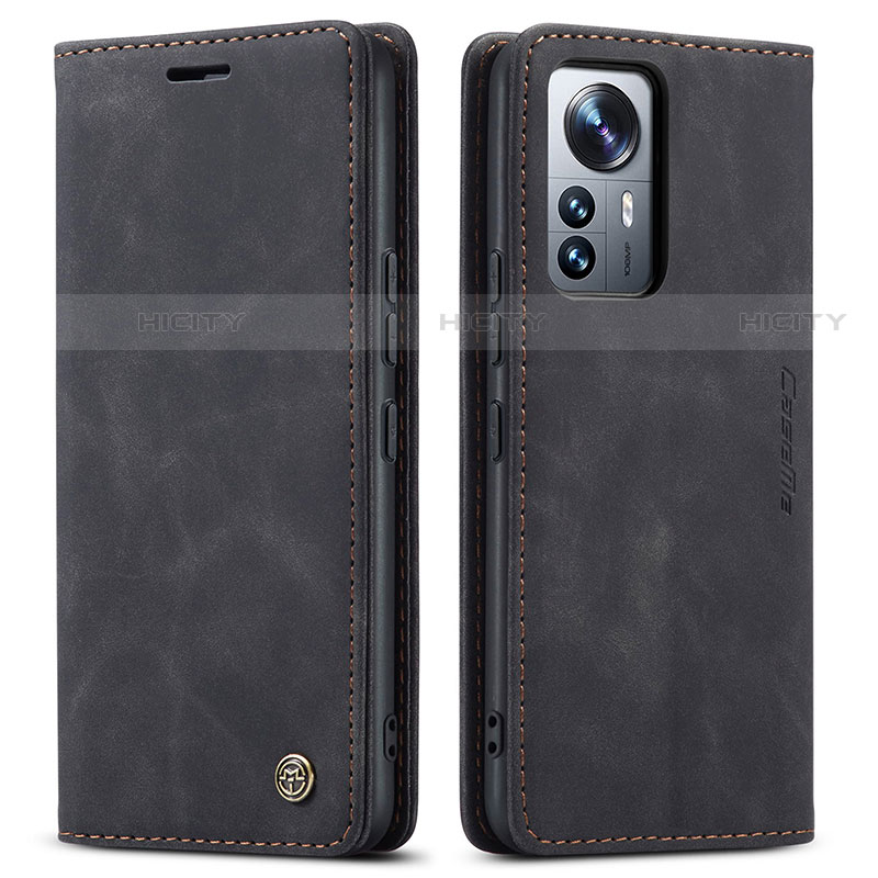 Coque Portefeuille Livre Cuir Etui Clapet L03 pour Xiaomi Mi 12 Lite 5G Noir Plus