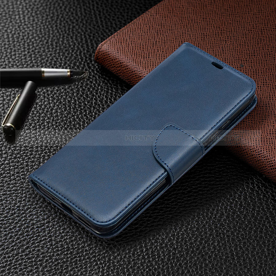 Coque Portefeuille Livre Cuir Etui Clapet L03 pour Xiaomi Redmi 10A 4G Bleu Plus