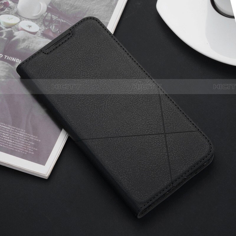 Coque Portefeuille Livre Cuir Etui Clapet L03 pour Xiaomi Redmi 8 Noir Plus