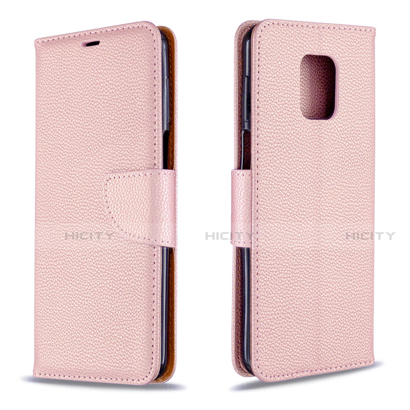 Coque Portefeuille Livre Cuir Etui Clapet L03 pour Xiaomi Redmi Note 9 Pro Max Or Rose Plus