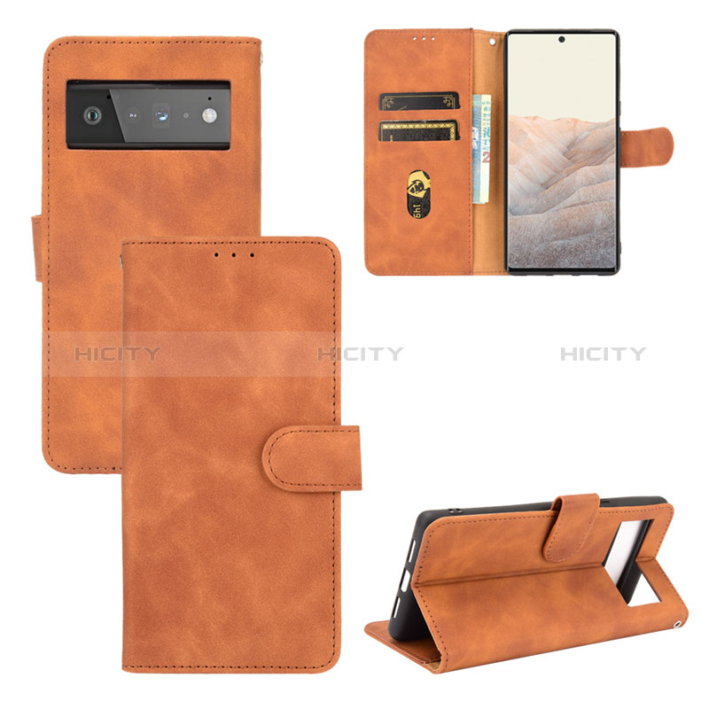 Coque Portefeuille Livre Cuir Etui Clapet L03Z pour Google Pixel 6 5G Plus